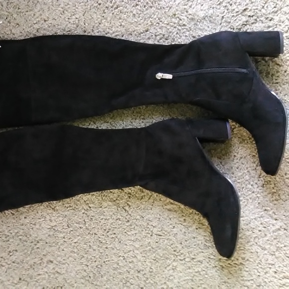 Marc Fisher Shoes - Marc Fischer Over the Knee Black Fabric Boots